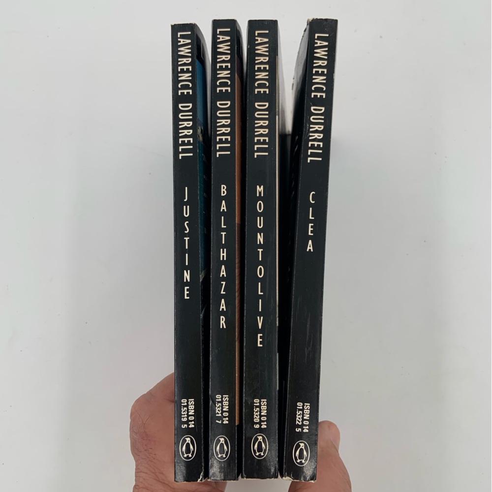 New List🌹GUC The Alexandria Quartet: Justine/Balthazar/Mountolive/Clea -book set